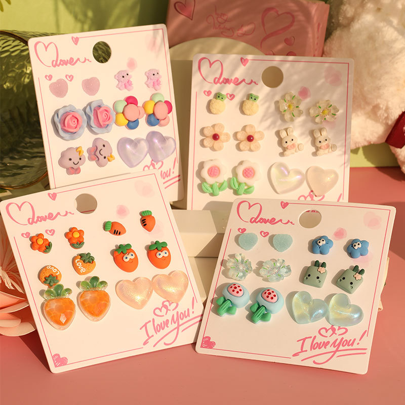 Carrot Flower Earring Set Wholesalers