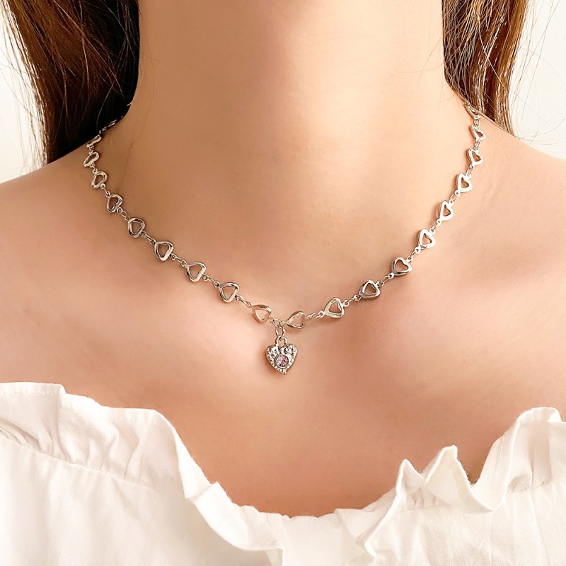 Pink Diamond Love Necklace Wholesalers