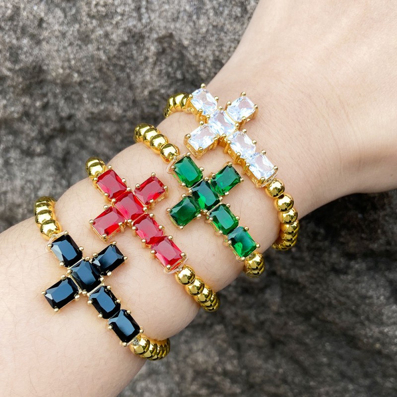 Diamond Cross Pendant Bracelet Wholesaler
