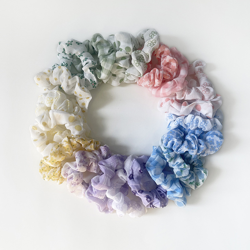 Floral Pleated Hair Ring Wholesalers
