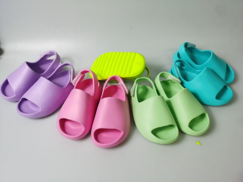 New arrival solid color cute comfort sandal for kids