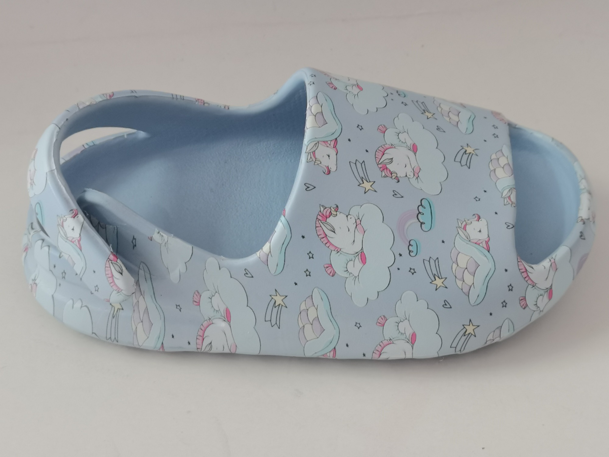 Summer Coconut Slippers Bag Heel Thick Sole EVA Sandals Children's Velcro Sandals