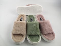 women fashion high quality winter warm sides slippers