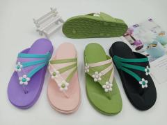 Fashion Summer Flower EVA Sole Slides Slippers Sandals Flip Flops