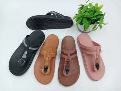 Women Sandals Ladies Luxury Brand Name Shoes Women Slippers Summer Flat Sandal PU Thong Flip Flop