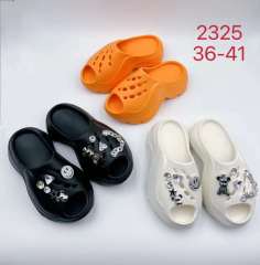 New style easy slides slippers diamond thick sole women bling bling indoor summer slippers