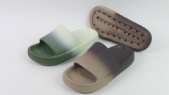 Custom logo new EVA material slippers men's sandals gradient color slippers non-slip factory wholesale