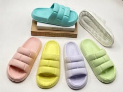 Factory New Design Custom Logo Printing Eva Foam Slippers Footwear Women Sandals