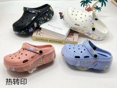 Hot selling New pattern design Heat Printing Womens soft shoes garden clogs