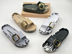 New Platform Slide Outdoor Designer Custom ladies Buckle Printed sandals Slippers for women