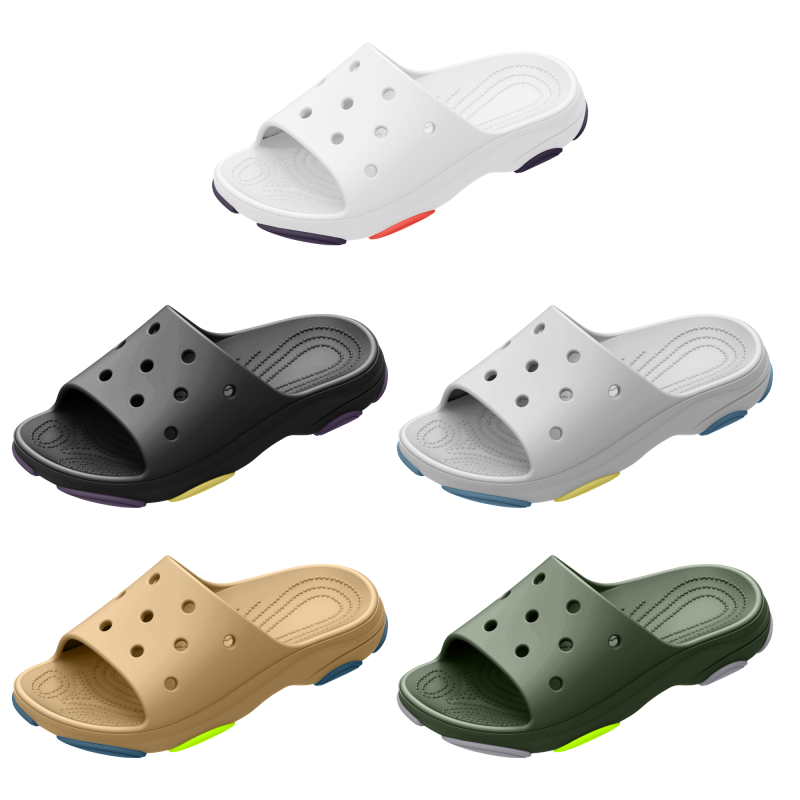 2023 Hot Sale Original Fashion EVA Foam Runners Colored Custom Designer Slides Slippers for Men