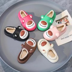 Winter Children Plush Slippers Cartoon Cute Middle and Big Children Home Shoes Baby Boys Girls Keep Warm Slipper