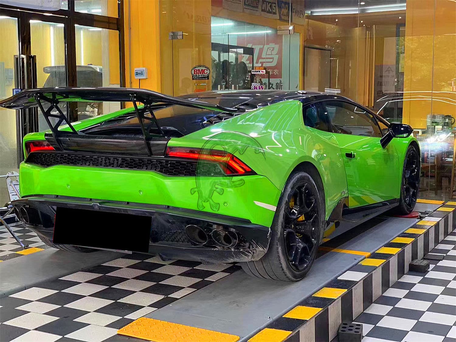 Dry Carbon Fiber Rear Spoiler GT Wing for Lamborghini Huracan LP610/LP580 - DMC Style