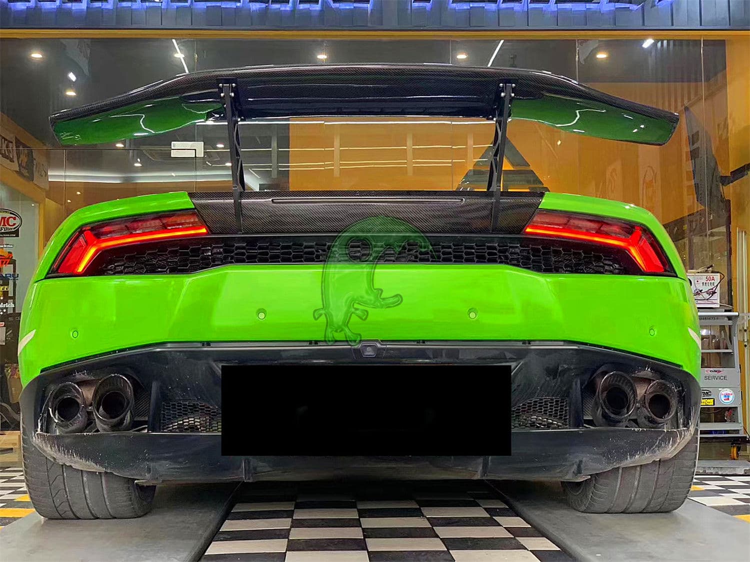 Dry Carbon Fiber Rear Spoiler GT Wing for Lamborghini Huracan LP610/LP580 - DMC Style