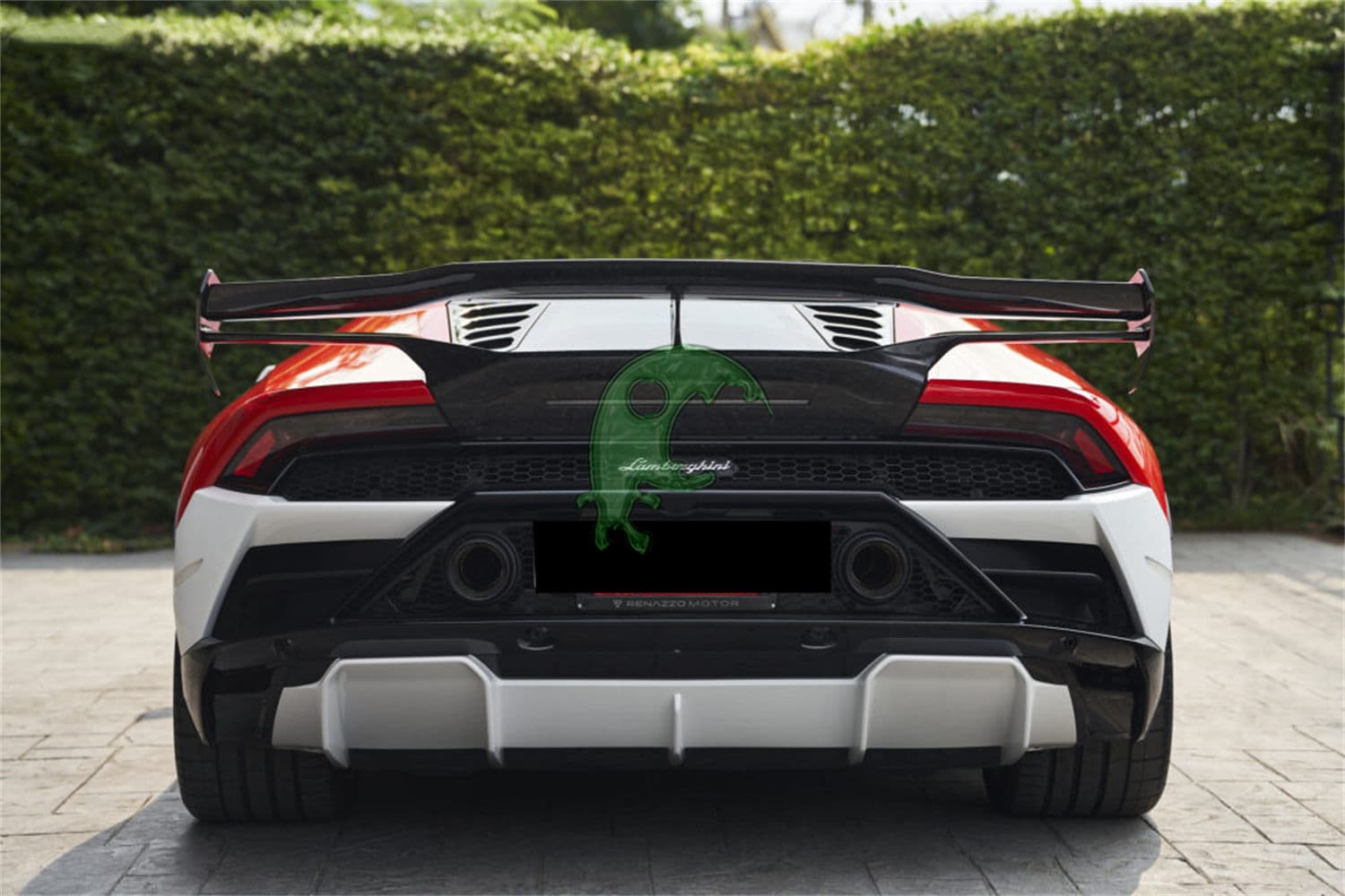 Dry Carbon Fiber Rear Spoiler Wing for Lamborghini Huracan LP610/LP580/EVO - Vorsteiner STO Style