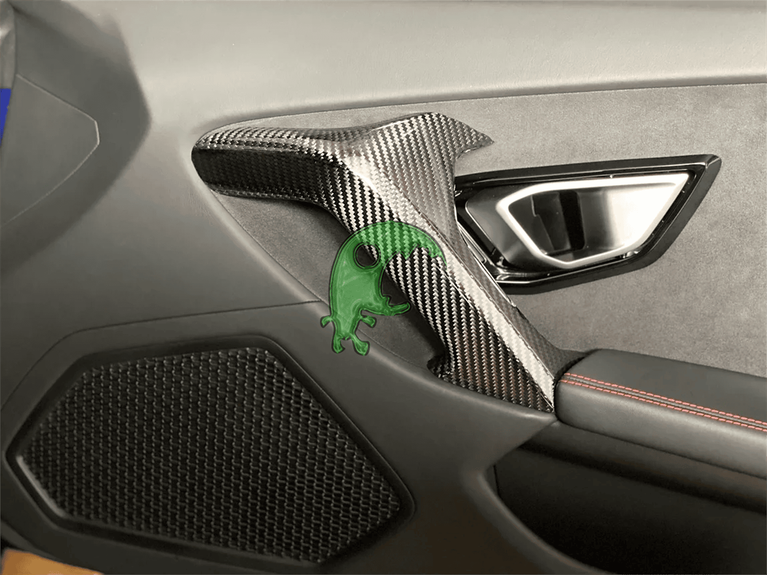 Dry Carbon Fiber Door Handle Cover Interiors Kits for Lamborghini Huracan LP610/LP580/EVO (Stick On)