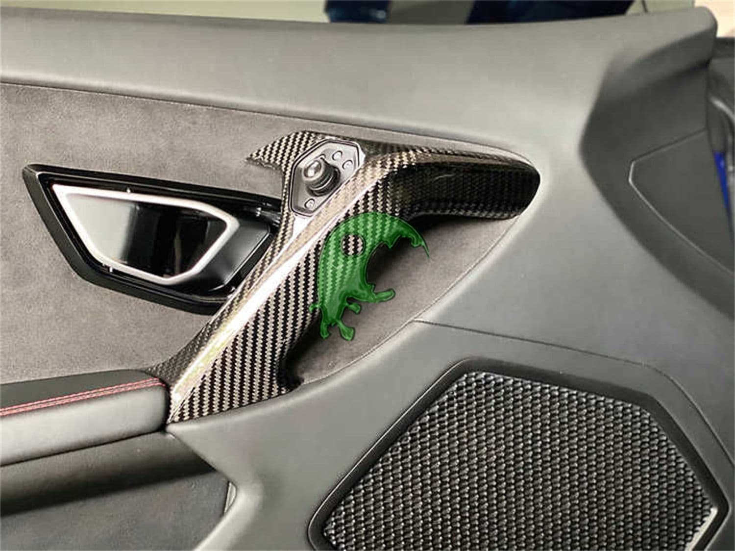 Dry Carbon Fiber Door Handle Cover Interiors Kits for Lamborghini Huracan LP610/LP580/EVO (Stick On)