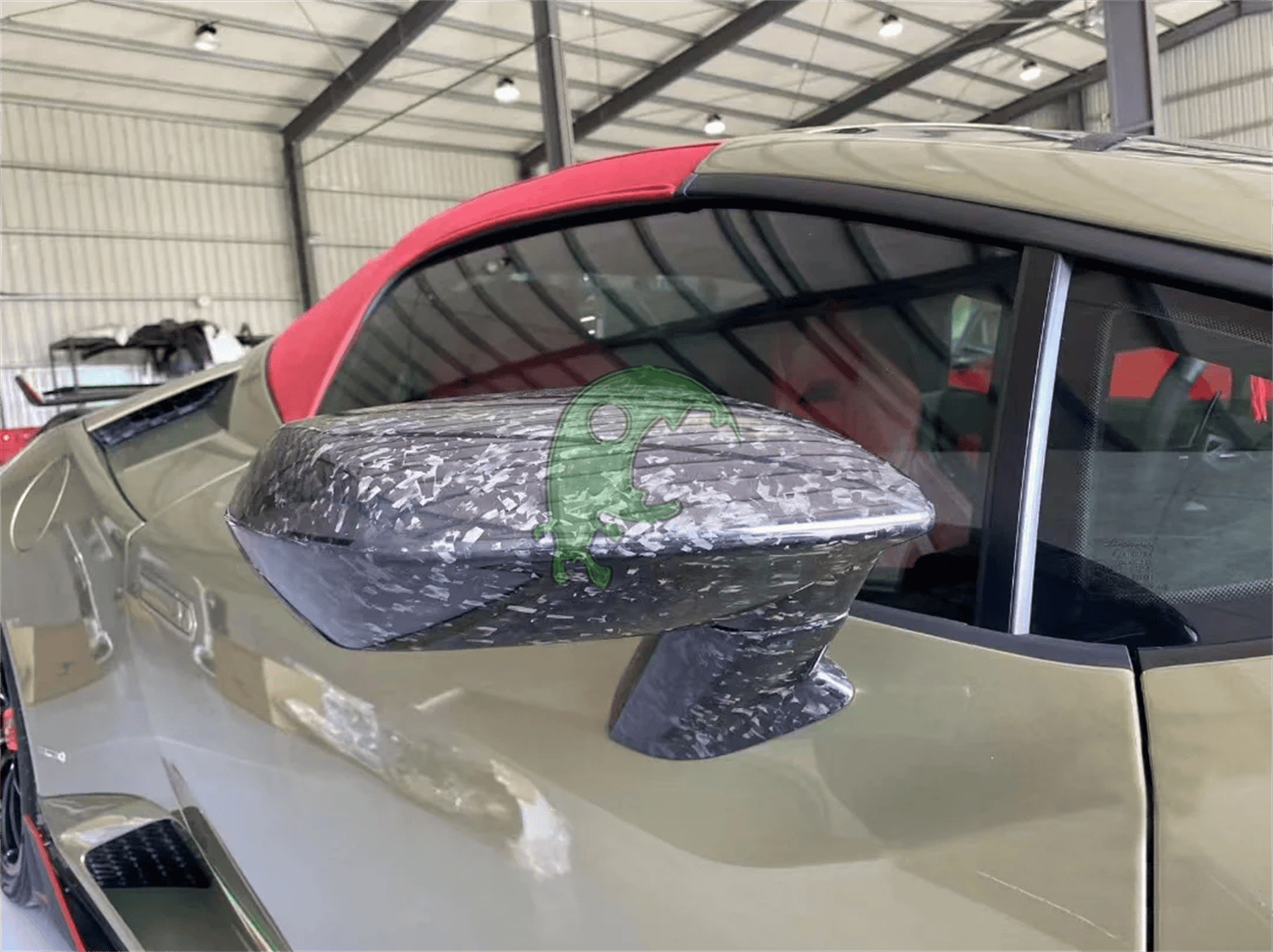 Dry Carbon Fiber side Mirror housing cover trim caps For Lamborghini Huracan LP610 lp580 evo rwd sto tecnica