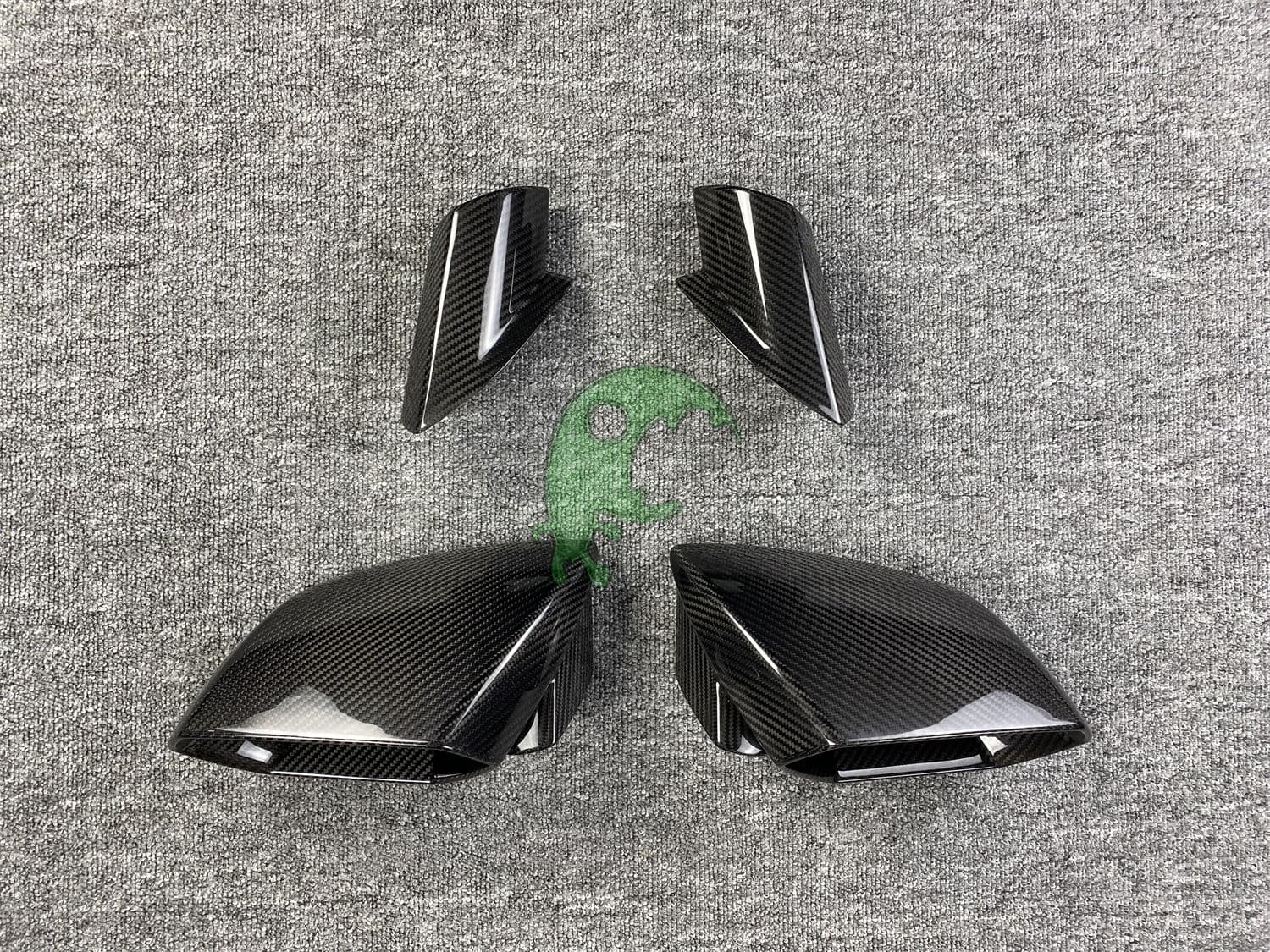 Dry Carbon Fiber side Mirror housing cover trim caps For Lamborghini Huracan LP610 lp580 evo rwd sto tecnica