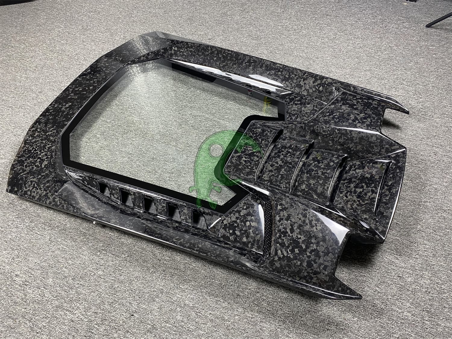 Forged Dry Carbon Fiber Rear Engine Cover & Lid & GT Spoiler Wing Set for Lamborghini Huracan LP610/LP580 - Performante Style