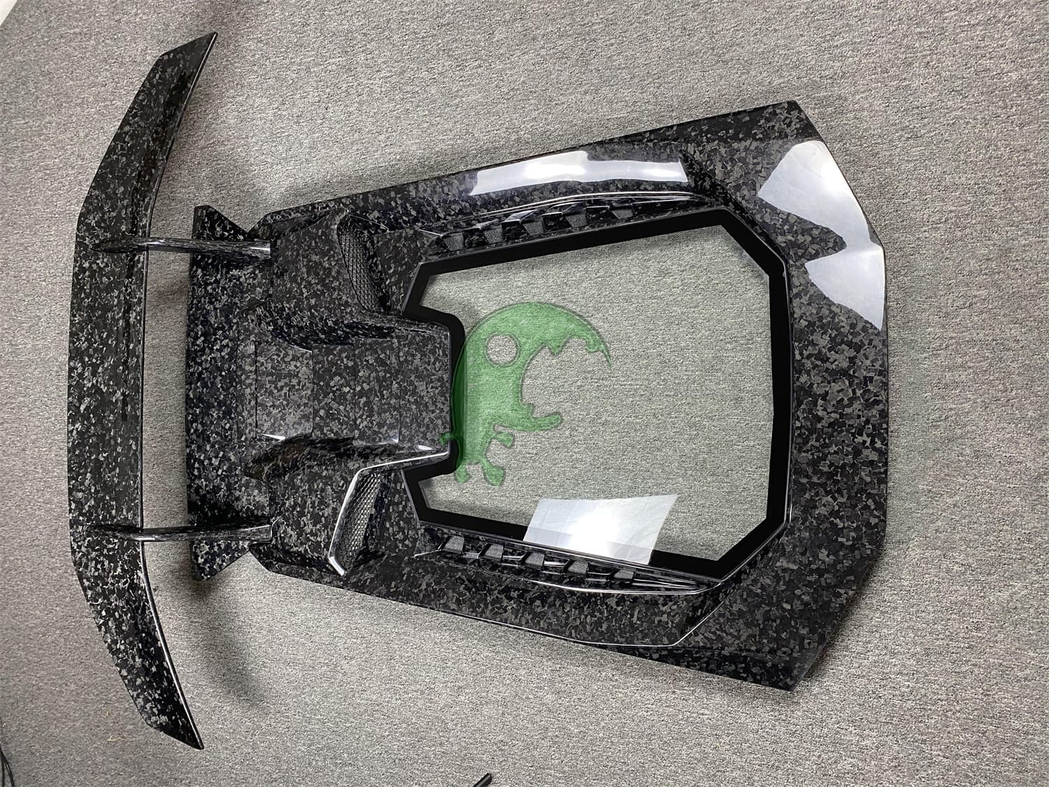 Forged Dry Carbon Fiber Rear Engine Cover & Lid & GT Spoiler Wing Set for Lamborghini Huracan LP610/LP580 - Performante Style
