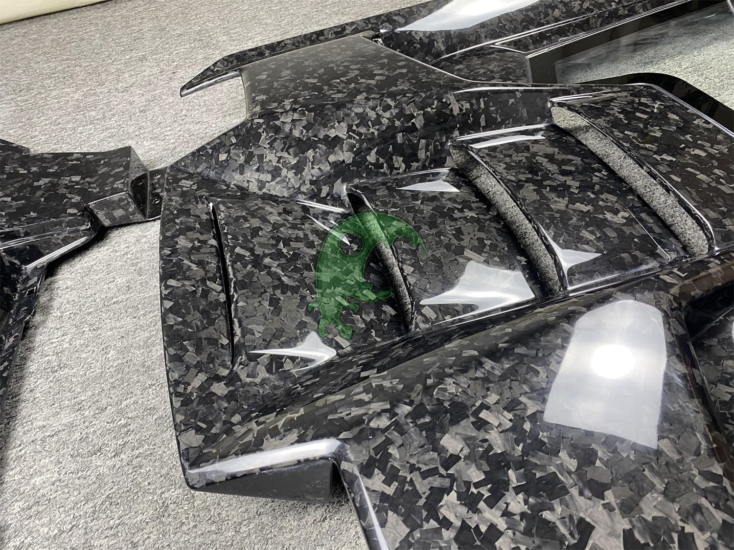 Forged Dry Carbon Fiber Rear Engine Cover & Lid & GT Spoiler Wing Set for Lamborghini Huracan LP610/LP580 - Performante Style