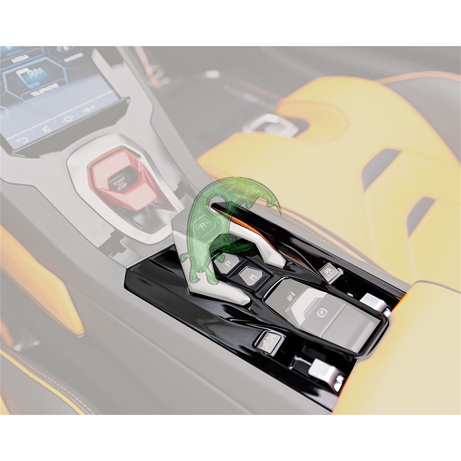 Dry Carbon Fiber Center Console Interior Kit for Lamborghini Huracan LP580/LP610/EVO/Tecnica (Replacement Parts)