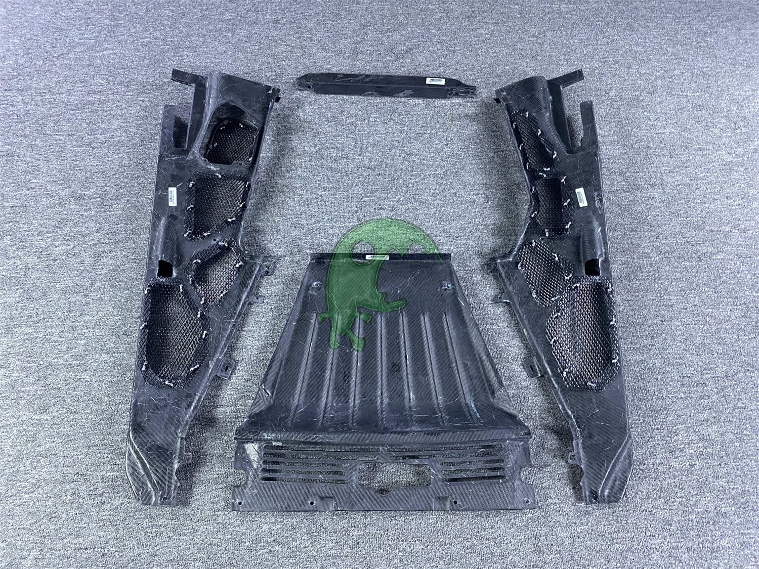 Dry Forged Carbon Fiber Engine bay Cover trim oem original Kit For Lamborghini Huracan LP610