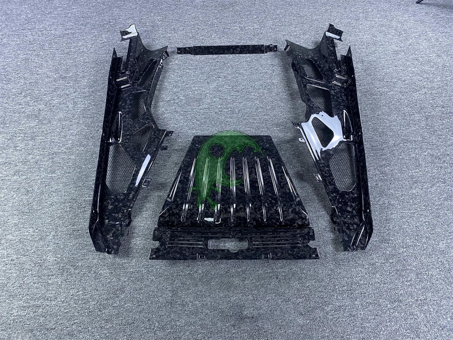 Dry Forged Carbon Fiber Engine bay Cover trim oem original Kit For Lamborghini Huracan LP610