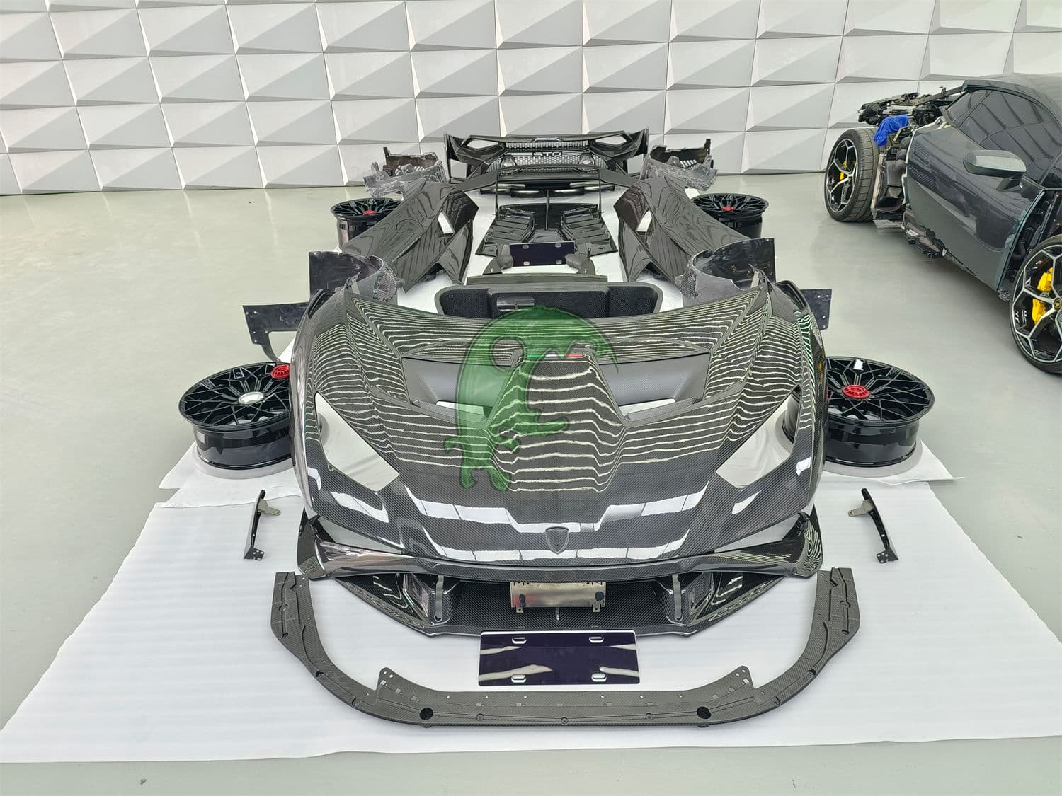 STO Style Full Dry Carbon Fiber Complete Body Kit For Lamborghini Huracan LP610 LP580 EVO CONVERT FACELIFT UPGRADE STO