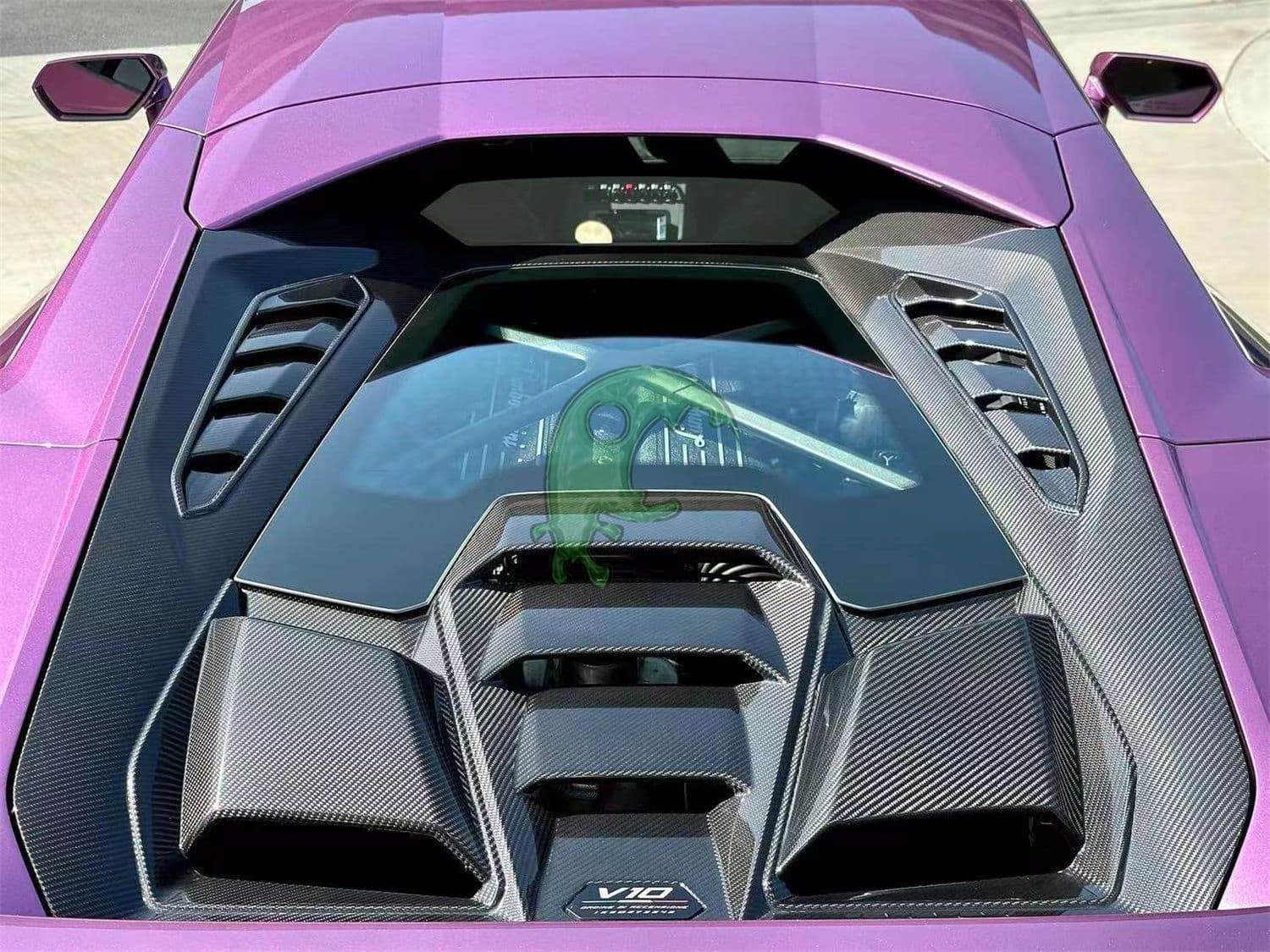 Tecnica Dry Carbon Fiber Rear Engine Cover Lamborghini Huracan LP610 LP580 EVO BONNET