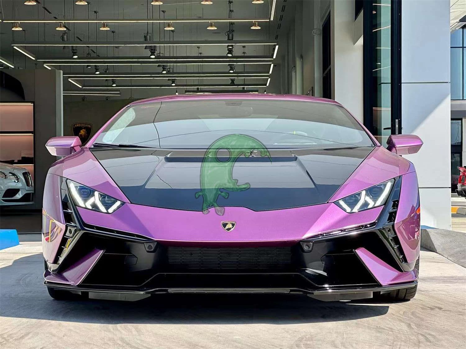 Tecnica Style Dry Carbon Fiber Front Hood For Lamborghini Huracan LP610 LP580 EVO bonnet cover