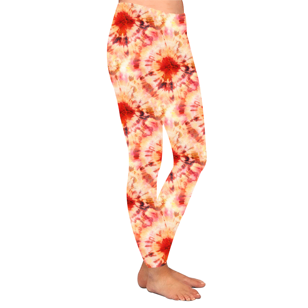 Colorful floral high waist leggings