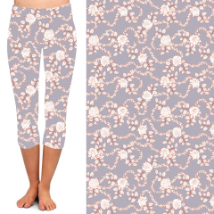 Light foundation floral high waist leggings