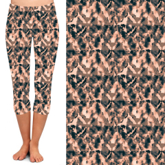 Brown leopard-print high waist leggings