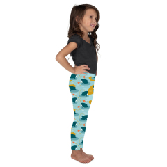 Baby blue bottom Shark Kids Leggings