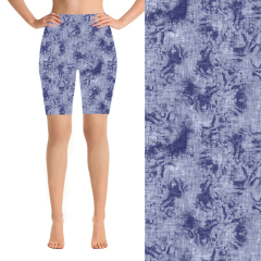 Purple texture biker short