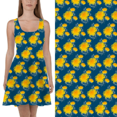 Blue and grey chrysanthemums Top Dress