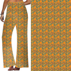 Small yellow flowers with yellow background lounge pant