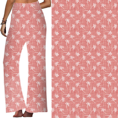 Dandelion with a pink lattice lounge pant