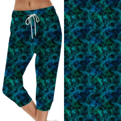 Green aurora capri jogger