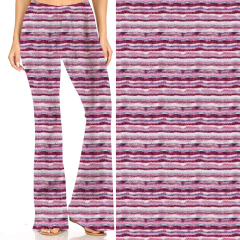 Pink stripe flares pants