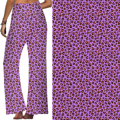 Leopard print on purple background lounge pant