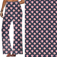 Peonies with grey background lounge pant