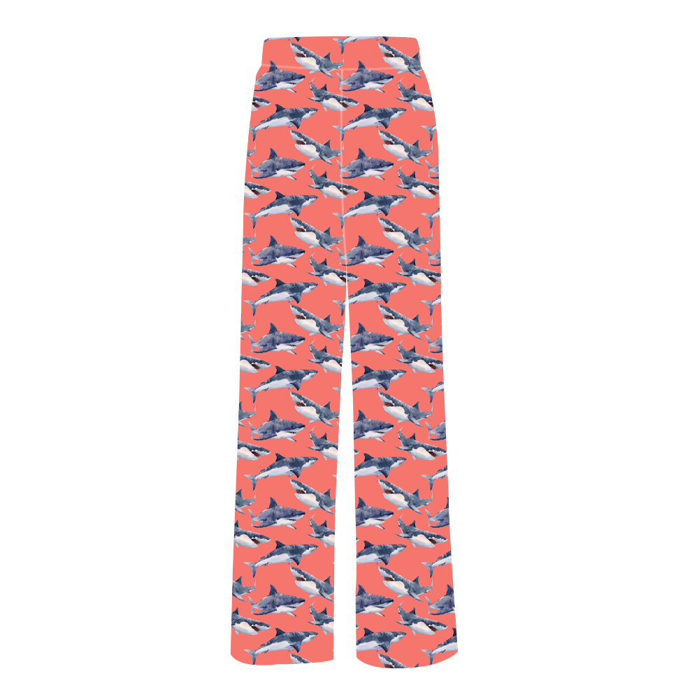 Pink-Shark printing-lounge pant