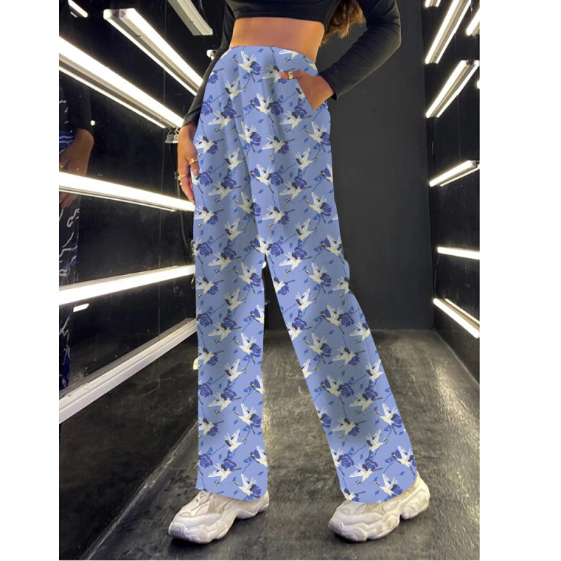 Blue-Swan printing-lounge pant