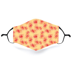 Yellow and red bubble print masks