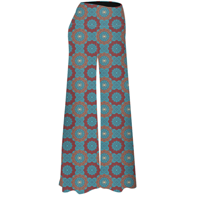 Multicolor kaleidoscope-lounge pants