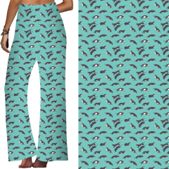 Blue-cat print-lounge pant