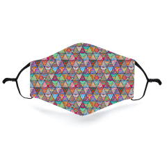 Color triangular print mask